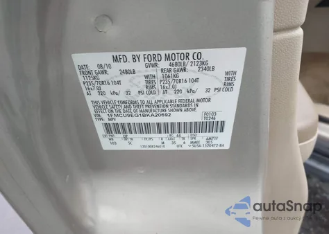 2011 Ford Escape Limited из США, поврежденный, VIN 1FMCU9EG1BKA20692